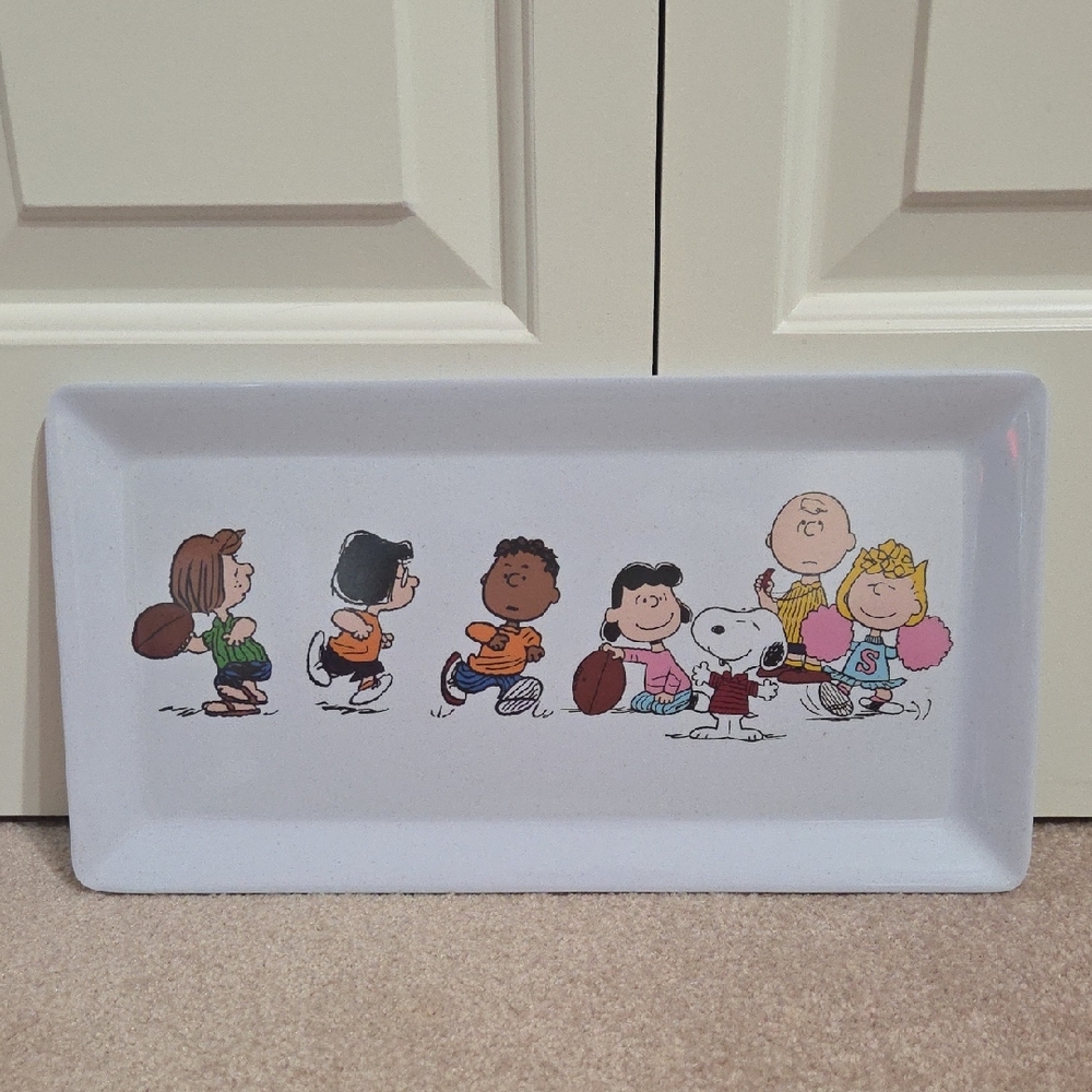 Hobby Lobby Peanuts Character Serving Tray - White and Multicolor